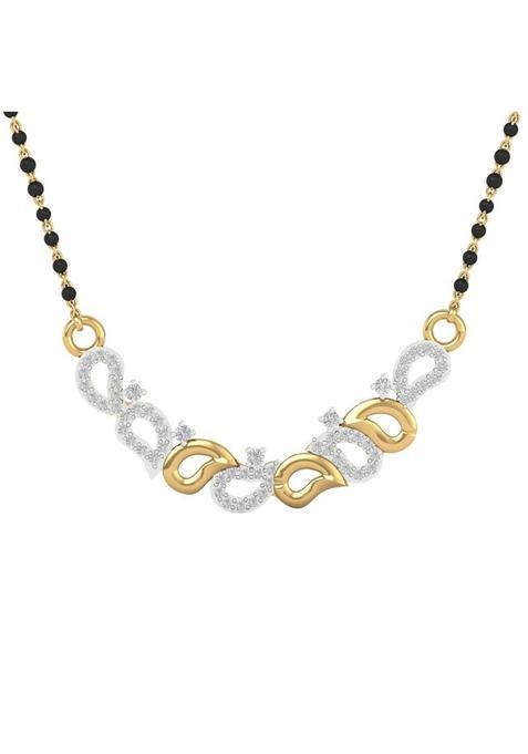 Dishis 14K 18K Yellow Gold and Diamond Mangalsutra for Women