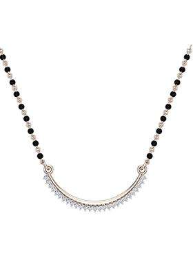 Dishis 14K 18K Yellow Rose White Gold and Diamond Mangalsutra for Women