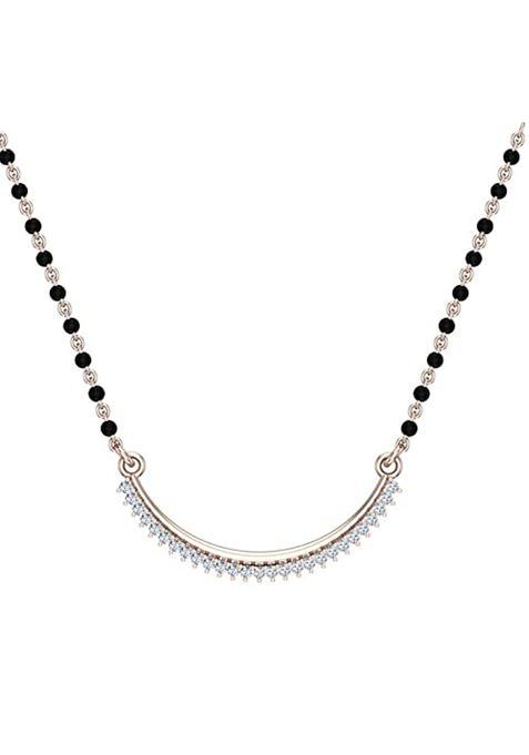 Dishis 14K 18K Yellow Rose White Gold and Diamond Mangalsutra for Women
