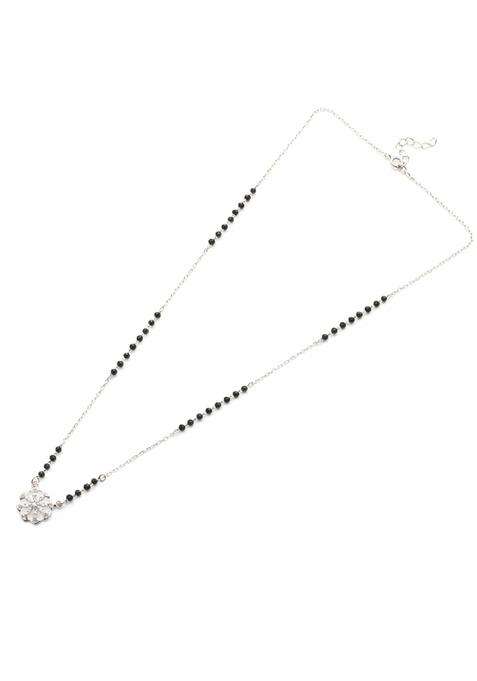Gargi by P N Gadgil and Sons 925 Sterling Silver Floral Bliss Mangalsutra