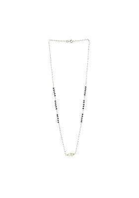Gargi by P N Gadgil and Sons 925 Sterling Silver Double Style Chained Pearl Mangalsutra