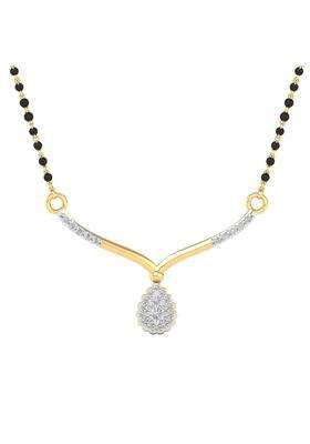 Dishis 14K 18K 22K Yellow White Rose Gold and Diamond Tanmaniya Mangalsutra for Women