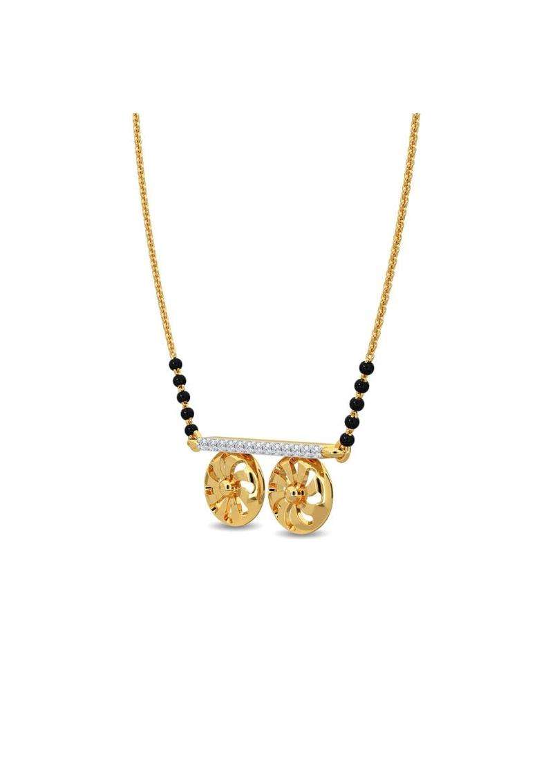 Kisna Jewels 14KT 18KT BIS Hallmark Pure Gold and Diamond Mangalsutra for Women - Indya