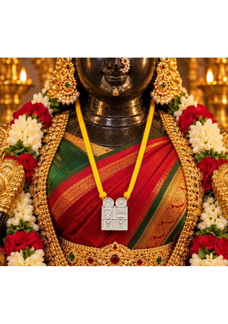 Moonplus Sterling Silver Meenatchi Sokkanathar Mangalyam Mangalsutra for Pooja - Indya
