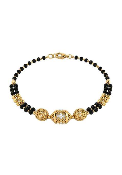 Ritvaa Smartgold 24K Gold Plated Sangini Mangalsutra Bracelet for Women