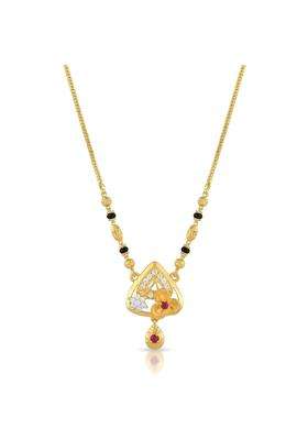 Ritvaa 24K Smartgold Mangalsutra with Diamond Pendant for Women