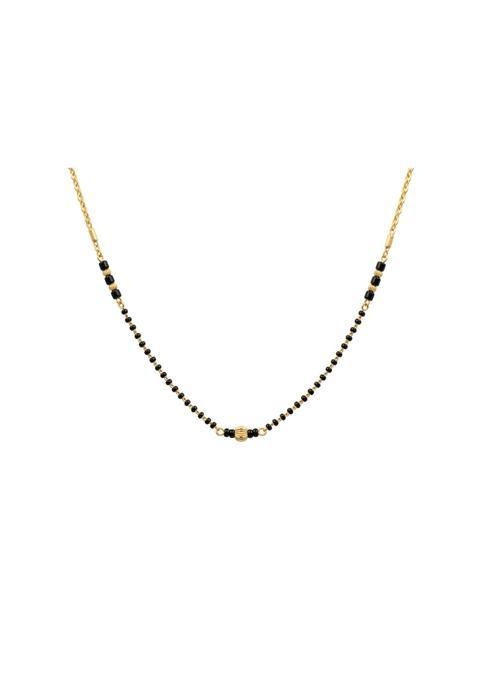 Siyabystar Gold Plated Silver Noir Mangalsutra