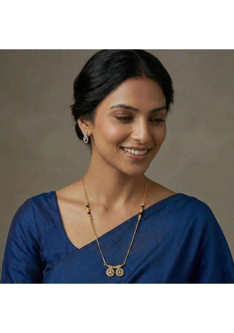 Ritvaa 24K Smartgold Mangalsutra with Wati Pendant for Women - Indya