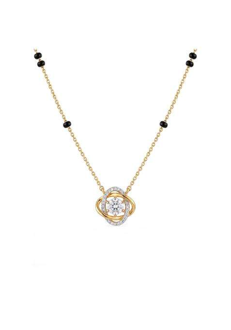 Palmonas Orbit Solitaire 925 Sterling Silver Mangalsutra