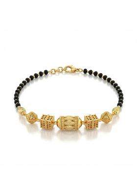 Ritvaa Smartgold 24K Gold Plated Hastakala Mangalsutra Bracelet for Women