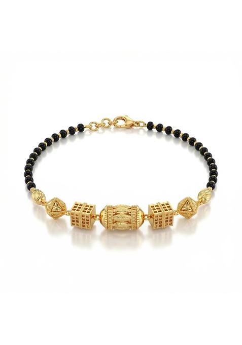 Ritvaa Smartgold 24K Gold Plated Hastakala Mangalsutra Bracelet for Women
