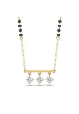 Shayn Triple Radiants Mangalsutra Necklace 925 Silver 18KT Gold Vermeil