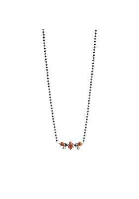 Kshityee Coral Cascade Elegant Pure Silver 925 Mangalsutra for Women Stylish and Lightweight Gift for Wife