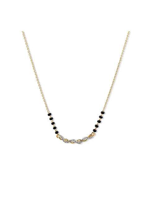 Palmonas Twisted Crystal 925 Sterling Silver Mangalsutra