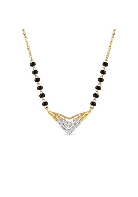 Palmonas Layered Chevron 925 Sterling Silver Mangalsutra