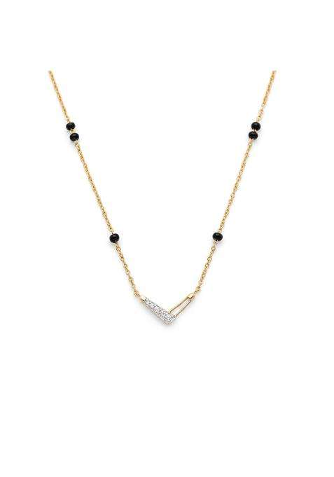 Palmonas Crystal Chevron 925 Sterling Silver Mangalsutra