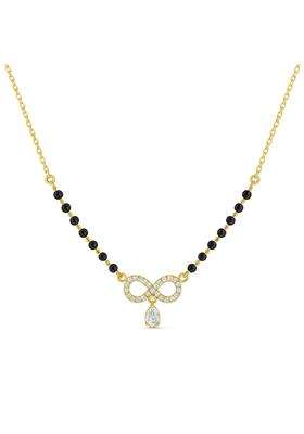 Zarkan Silver Gold Plated Mangalsutra