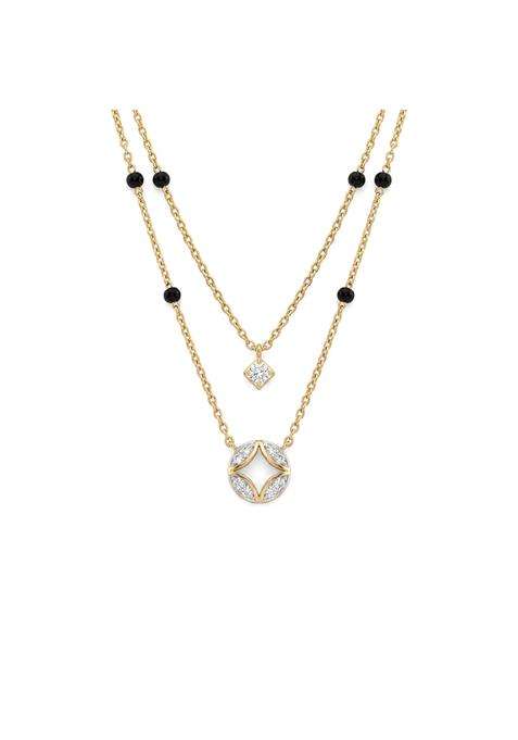 Palmonas Layered Geometric 925 Sterling Silver Mangalsutra