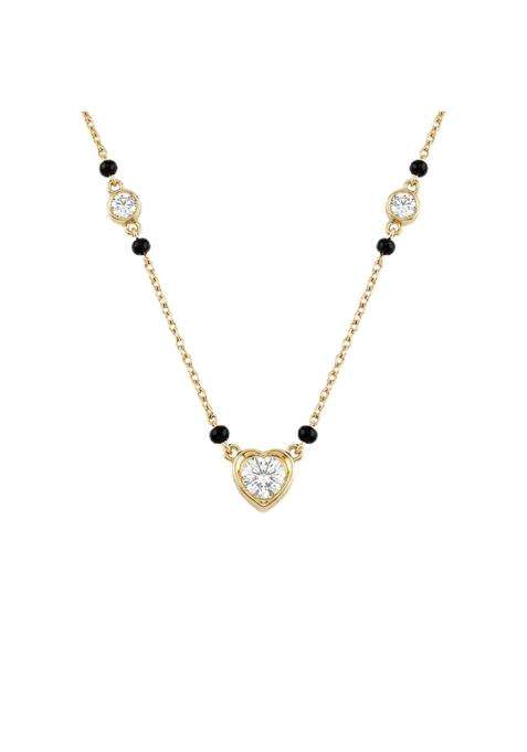 Palmonas Heart Charm 925 Sterling Silver Mangalsutra