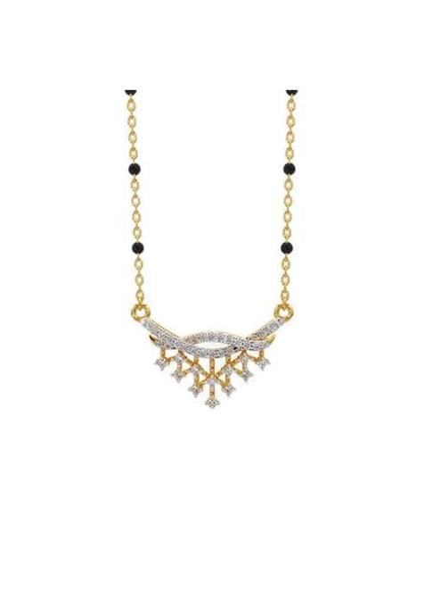 Kymee 18K Gold Vermeil Ethereal Snowflake Mangalsutra Dainty Fine Jewelry