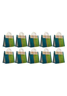 Soman Jute Thamboolam Bags for Return Gifts Gb Multicolor Set of 10