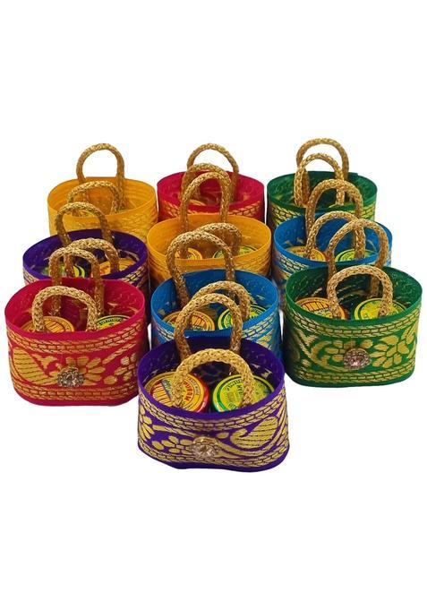 Soul Artisan Thamboolam Kumkum and Haldi Pasupu Manjal Powder Return Gift Set Traditional Handmade Pack of 20