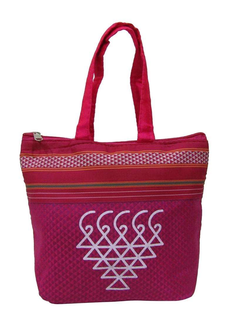 Purple Pink Traditional Khan Purses for Wedding Return Gift Women Wholesale Bridal Giveaways Potli Bag - Indya