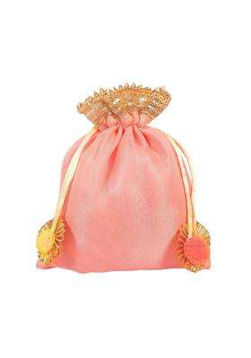 Transbound 20 Pcs Small Organza Satin Return Gift Potli Bags for Wedding Diwali Gift Pouches Engagement