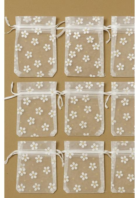 Sorcish 10X14 Cms Premium Printed Potli Bags for Gift Packaging Pack of 25