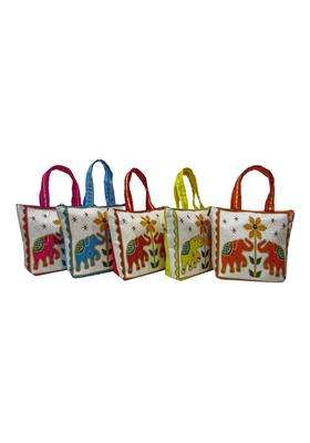 Purple Pinktraditional Jute Purses for Wedding Return Gift Women Wholesale Bridal Giveaways Potli Bag
