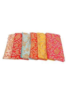 AT Ankit Traders Traditional Embroidered Zipper Purse for Women Return Gifts for Baby Shower Haldi Pack of 18