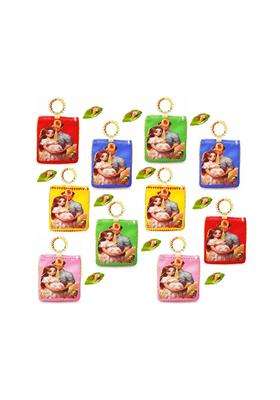 SAI Praseeda Traditional Potli Gift Bags with Zip Closure Bangle Handle and Leaf and Haldi Kumkum Pouches