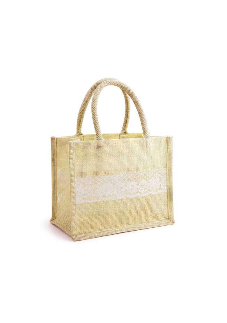 Red WIND Reusable Jute Bags with Zip Closure Leaf and Haldi Kumkum Pouches - Indya