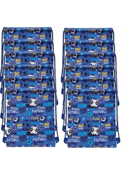 Demoda Blue Drawstring Sack Bag Birthday Return Gifts for All Age Group Set of 12