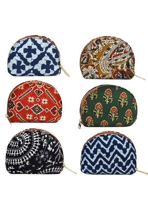 AT Ankit Traders Embelished Decorative Silk Clutch Curve Shaped Potli Bag with for Women with Zipper