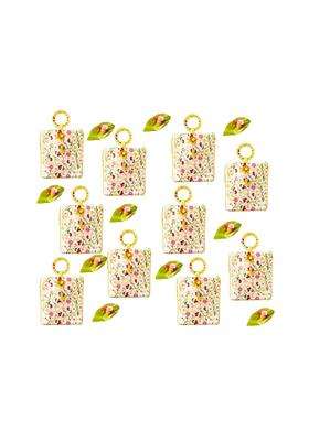 Niskanet Traditional Potli Gift Bags with Zip Closure Bangle Handle and Leaf and Haldi Kumkum Pouches
