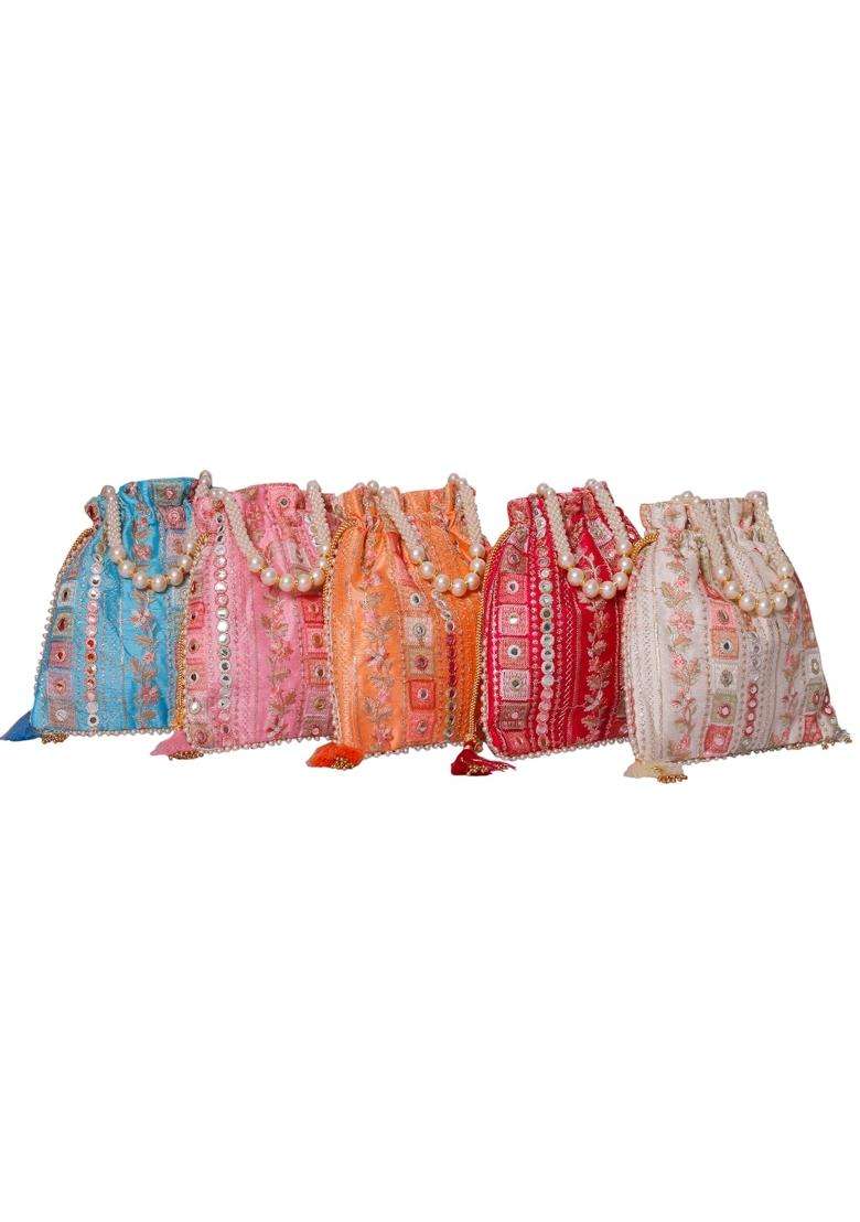 Betterminds Return Gifts Women Potli Bags Wedding Housewarming Corporate Gifts Pack of 3 - Indya