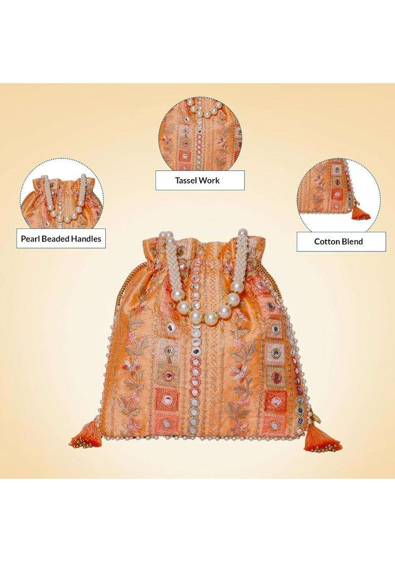 Betterminds Return Gifts Women Potli Bags Wedding Housewarming Corporate Gifts Pack of 3 - Indya