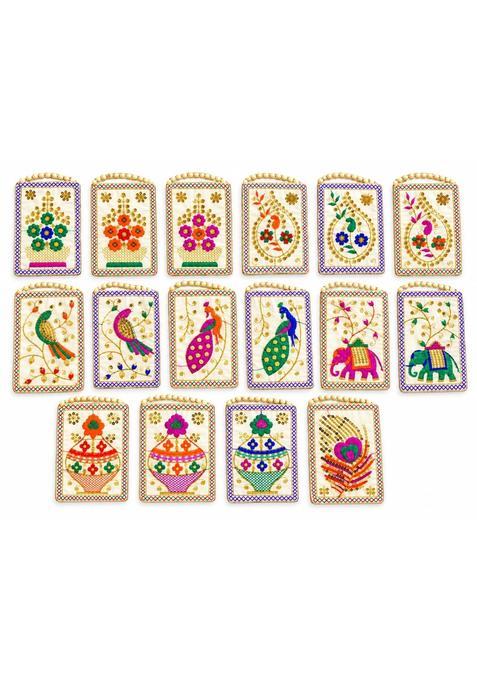 Return Gifts for Navratri Banarsi Embroidered Mobile Sling Bag