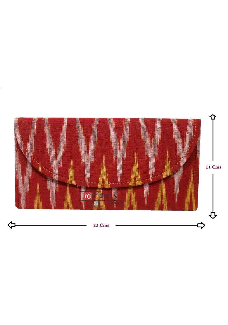 Milans Creation Ikkat Envelopes Wallet Clutch for Women Return Gift Purse Party Favor Gift Giveaways Set of 5 - Indya