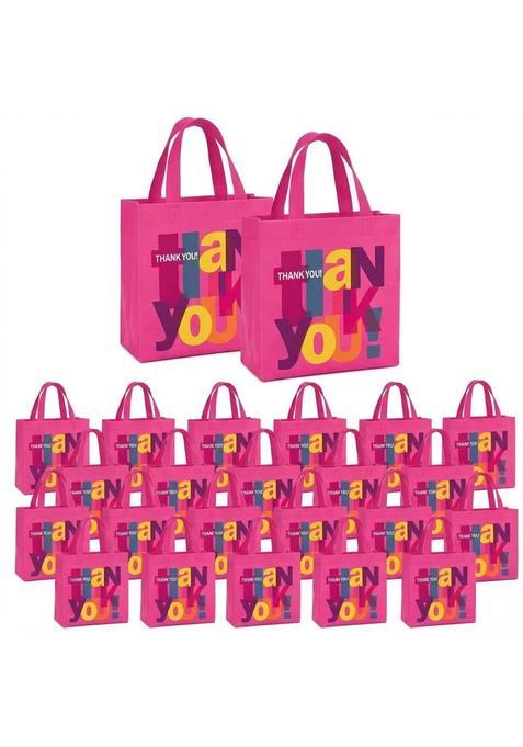 Funblast Thank You Gifting Bags for Return Gifts Non Woven Carry Bags Multi Purpose Reusable Carry Bag