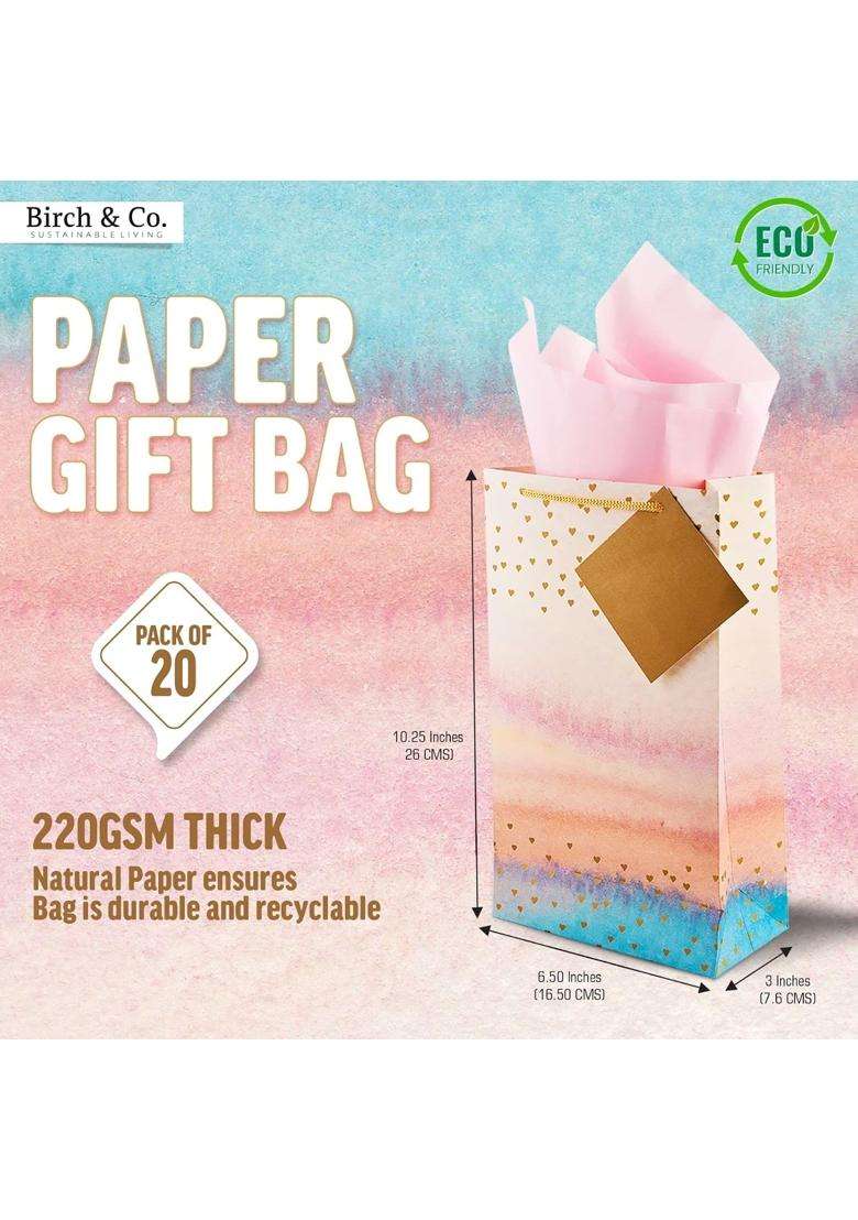Birch and Co Gift Bags Paper Bags for Return Gifts Paper Gift Bag Pack of 20 - Indya