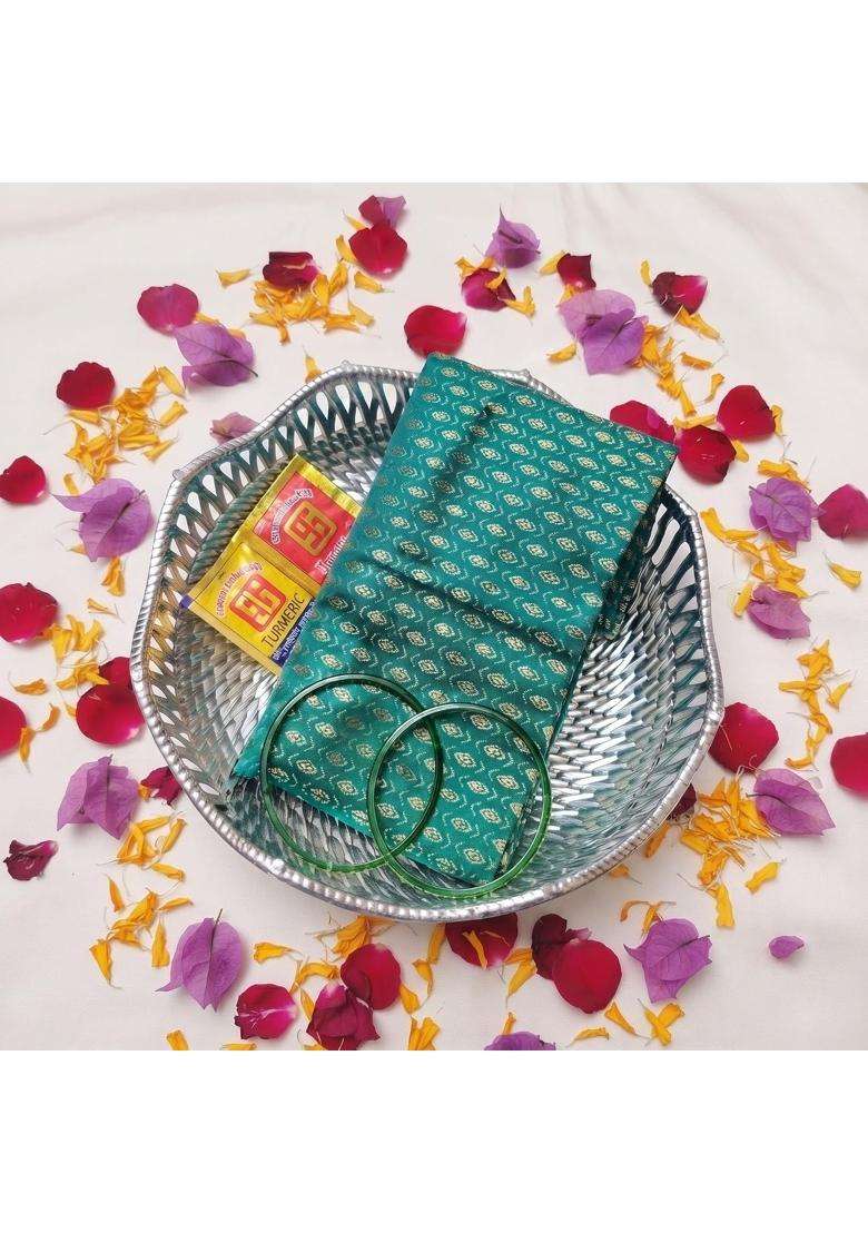 Red WIND Blouse Piece Return Gift Set Multicolor - Indya