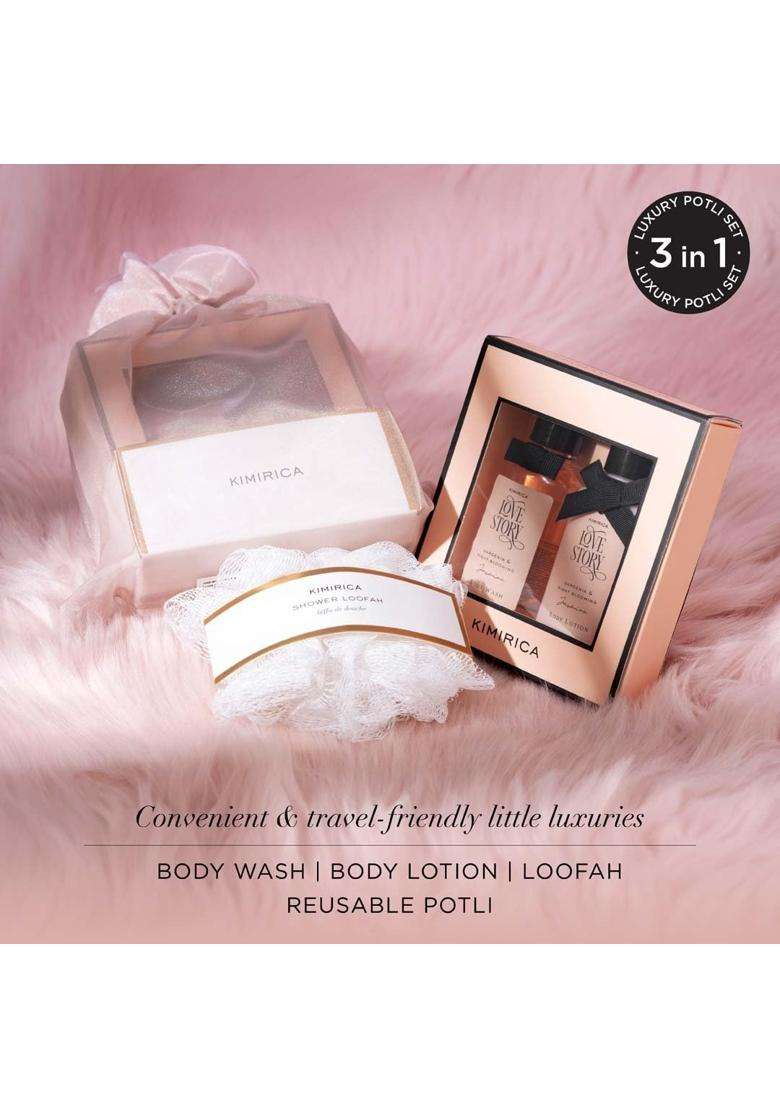 Kimirica Nothing But Love Duo Potli Gift Set Fragnance of Gardenia and Night Blooming Jasmine - Indya