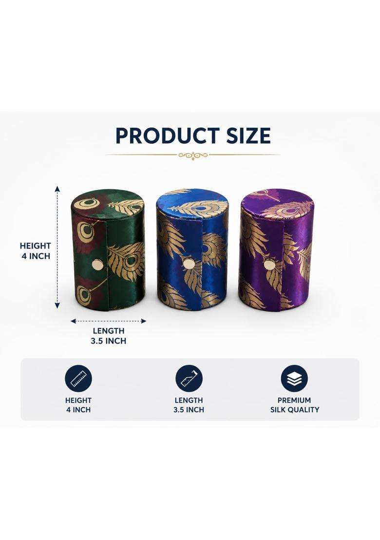 The Homely Hub Bangle Box Storage Bangle Organiser for Women Perfect for Return Gift Pack of 5 - Indya