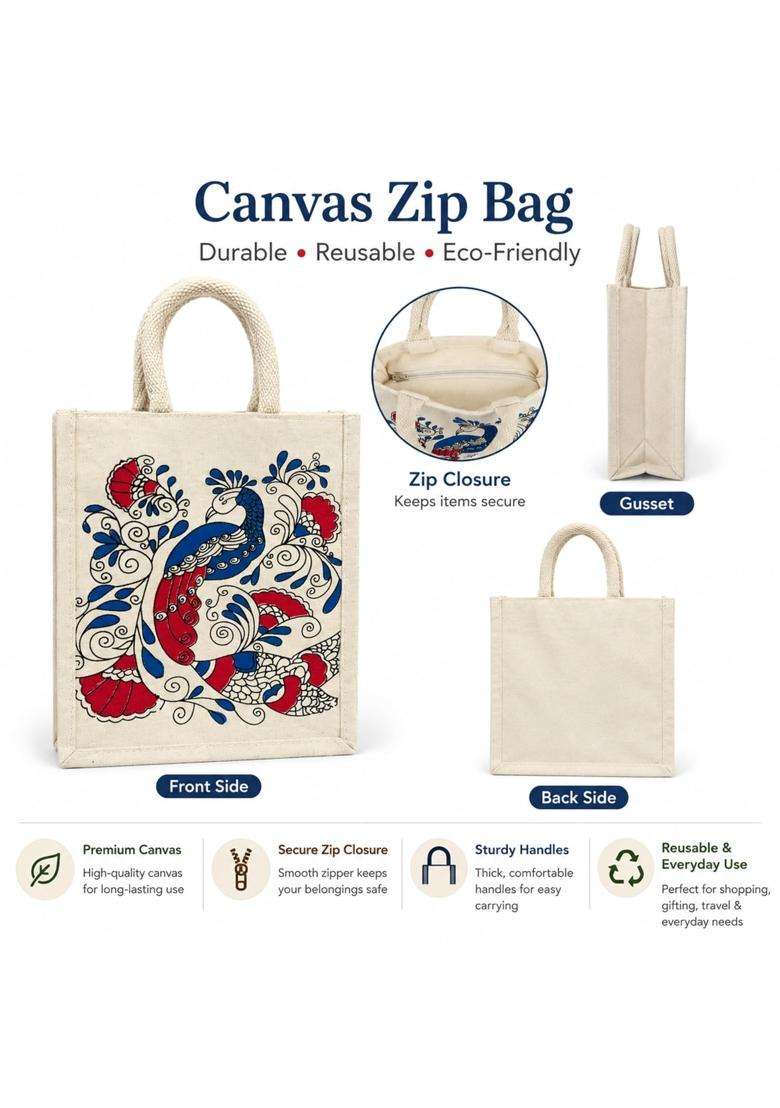 Cantainoo Canvas Return Gift Bags for Wedding Birthday and Festive Functions - Indya