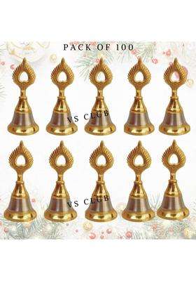 VS Clubelegant Gold and Silver Plated Wedding Phera Bells with Potli Bag