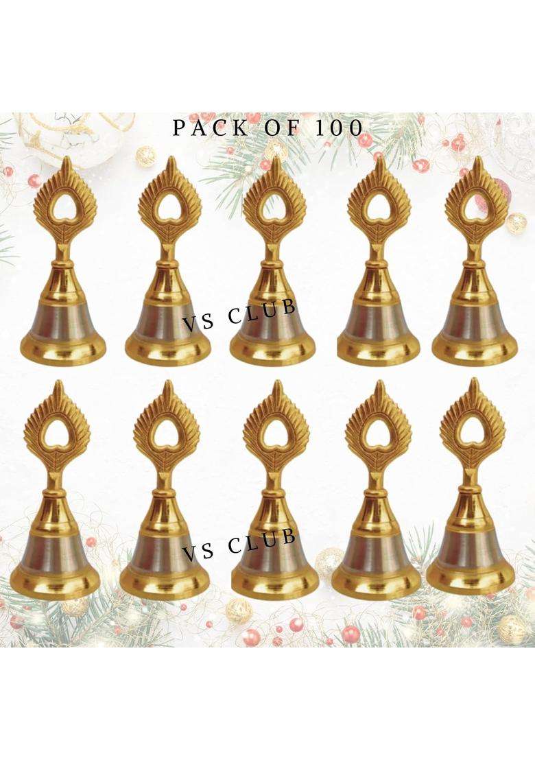 VS Clubelegant Gold and Silver Plated Wedding Phera Bells with Potli Bag - Indya