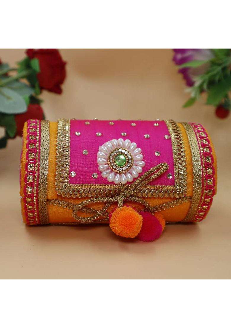 Jaipur ACE Assorted Decorative Boxes Cash Shagun Jewellery Bangle Box Money Envelope Holder Pack of 4 - Indya