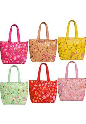 Virral Floral Traditional Design Potli Bag Return Gifts for Women Bulk Wedding Favors Potli Purse for Return